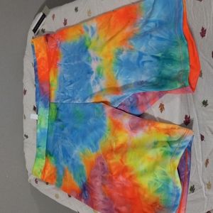 BP neon multi dye shorts